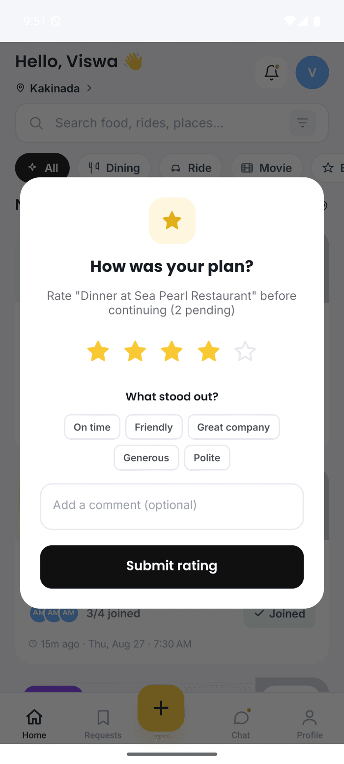 Rating Modal